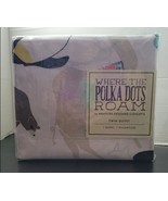 Where The Polka Dots Roam Twin Size Bedding Duvet Cover Animal Design 2 Piece - £59.54 GBP