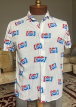 PEPSI COLA 2018  Men&#39;s Japanese All-Over Print Button Down, Small - £13.45 GBP