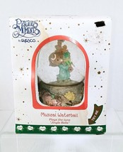 Precious Moments 2001 Musical Snow Water Globe Jingle Bells New With Box - $24.95