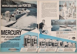1958 Print Ad 1959 Mercury Outboard Motors 9 Models Shown Boats in Lake - £18.38 GBP