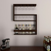 wine shelf bottle glass holder rack storage cabinet 24 by 29.6 inches - £357.36 GBP