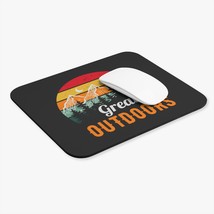 Retro Sunset Mountain &quot;Great Outdoors&quot; Mouse Pad Game Gaming Rectangle - £10.70 GBP