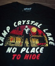 Vintage Style Friday The 13th Jason Camp Crystal Lake T-Shirt Mens Large New - £15.77 GBP