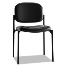 HON VL606SB11 VL606 Bonded Leather Stacking Guest Chair w/o Arms - BK New - £135.60 GBP