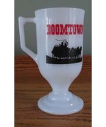 Boomtown Casino Hotel Reno Nevada White Milk Glass Irish Coffee Stagecoa... - $12.99