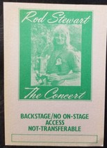 Rod Stewart The Concert - Vintage Original 1970&#39;s Real Backstage Pass - £15.72 GBP