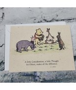 Hallmark Disney Winnie The Pooh Classic Pooh Greeting Card Blank Inside  - £4.66 GBP