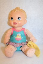 Hasbro Baby Alive Splash N Giggle Bath Tub Time Blonde Doll w/washcloth - £31.59 GBP