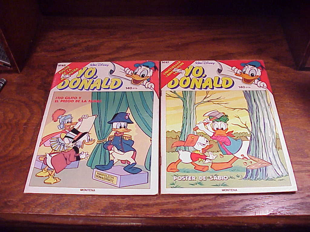 Primary image for 2 Yo, Donald, Walt Disney Donald Duck Spanish Language Comic Books, no. 46, 47