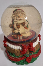 Vintage Musical Santa w/ List Snow Globe Plays “Santa Claus Is Coming To Town” - $15.52