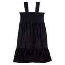 Girls Dess Sundress Emily West Black Smocked Shirred Sleeveless Summer $... - $17.82