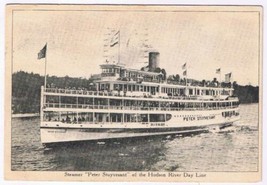 New York Postcard Steamer Hudson River Day Line Peter Stuyvesant 1932 - $4.94