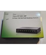 Cisco Small Business SF1100D-08P 8 Port 10/100 PoE Ethernet Desktop Swit... - $28.50