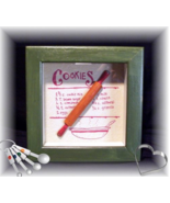Vintage Old-fashioned Rolling Pin Recipe Shadow Box~NIB - $5.95