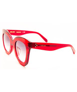 Celine CL 40005F 66B Transparent Red / Gray Sunglasses CL40005F 66B 49mm - $284.05