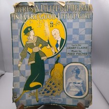 Vintage Sheet Music, Theres a Little Bit of Bad in Every Good Little Girl - £10.07 GBP