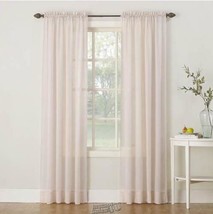 Erica Crushed Voile Panel Pairs Blush 51&quot; W x 84&quot; L - £26.00 GBP