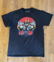 Cuphead Don’t Deal With The Devil Shirt Size M Black Official Snake Eyes Dice - $17.99