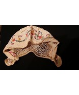 Rare Hand Embroidered Baby Cap Hungary c.1940 Infant or large doll Hat Cap - $72.71 CAD