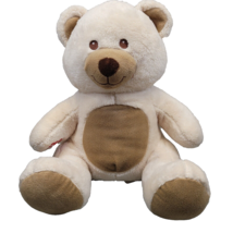 Build a Bear Asthma Allergy Friendly Velvet Hugs Ivory Tan Plush Teddy BAB - £12.78 GBP