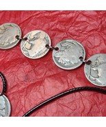 Beautifully handcrafted buffalo nickel bracelet and necklace set~The set... - £67.85 GBP