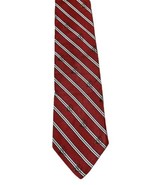 Adult Striped Maroon Navy French Horn Red Mini Print Necktie Tie - £7.91 GBP