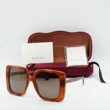 GUCCI GG1314S 002 Blonde Havana/Brown 55-19-140 Sunglasses New Authentic - £152.64 GBP