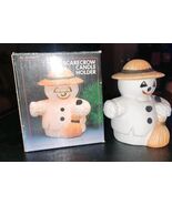 Artmark Scarecrow Halloween Ceramic Candle Holder NIB VTG Fall Original ... - $15.99