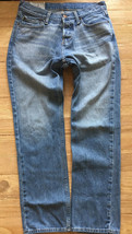 Hollister Mens Classic Straight Button Fly Denim Jeans Medium Wash Size ... - £25.35 GBP