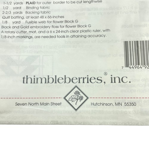 Thimbleberries Sampler Quilt Pattern Houses Pinwheels Flowers Hearts  44x62 Item image 4