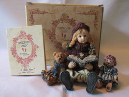 Boyds Bears Figurine Megan with Elliot &amp; Annie Yesterday&#39;s Child 1995 wi... - $14.99