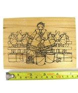 Cow Dairy Farm Wife Wood Rubber Stamp Finders Keepers VTG Rare Farmer Mi... - £11.67 GBP
