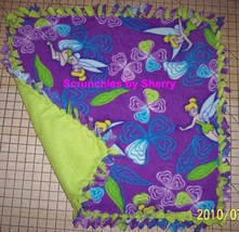 Disney Tinker Bell Purple Fleece Baby Pet Dog Blanket  - £34.34 GBP