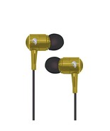 Spider USA SPEB111-YL Sapphire Series Metal Earbuds, Yellow - $10.40 CAD