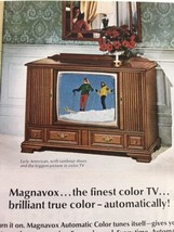 Print Ad Vtg 1967 Advertising Magnavox Color TV Console - $9.89
