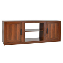 58" TV Stand Entertainment Console Center W/ 2 Cabinets for 65" TV - £209.23 GBP