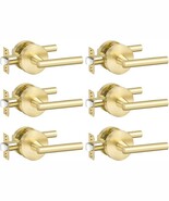 6 Pack Brushed Gold Passage Door Handles, Heavy Duty Zinc Alloy, Brushed... - €59,88 EUR