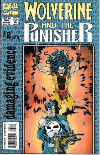 Wolverine and The Punisher Comic Book #2 Marvel Comics 1993 NEAR MINT NEW UNREAD - $3.99