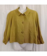 Piazza Sempione Italy Suit Jacket Chartreuse Blazer Cotton Buttons IT 40... - $2,979.32 MXN