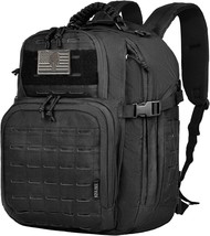 40L Military Tactical Backpack For Men, Molle Edc Daypack Work, 05-Black - $52.93