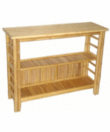  Bamboo Tiki TV Console Deluxe Display Rack Patio Deck Indoor or Outdoor  - £198.02 GBP