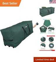 Durable Rolling Tree Storage Bag - Fits Disassembled 9 ft Trees, Zipper ... - $67.49