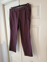 J.Crew Scout Black Label Women&#39;s Capri Purple Pants Size 6 - £13.38 GBP
