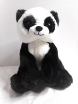 The Bear Factory Panda Bear Plush 12&quot; Stuffed Animal Black/White Hidden Pocket - £16.61 GBP