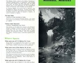 Missoula Montana Brochure &amp; Map 1950 What to See and Do  - $14.83