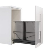 Hafele Premium Bottom-Mount 2 x 28 qt. Bins Pullout Trash System with So... - $5,163.11 MXN