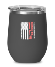 Wine Tumbler Stainless Steel Insulated  Funny American Flag Woodworker  - £23.93 GBP