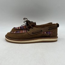Shyanne Rank 45 Womens Brown Lace Up Low Top Leather Casual Boat Shoes Size 7 - £27.24 GBP