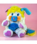 VTG Mattel Popples 1985 Puffball 12&quot; Plush White Pink Yellow Stuffed Ani... - £29.17 GBP