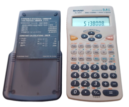 Sharp EL-531V Advanced D.A.L.  w CoverScientific Calculator EUC Tested - £5.37 GBP
